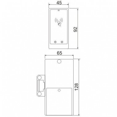 IronLogic Z-695 EHT серебро (7015) электромеханический замок для шкафчиков